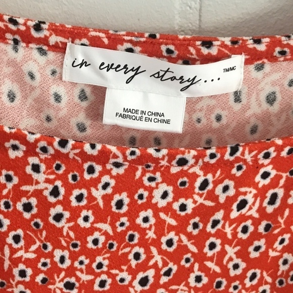 Maxi dress Fairy Ruffle Mod Boho Daisies Stretch Flowy Orange 3X - Picture 10 of 12